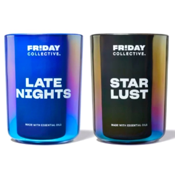 Set (2) NWT Iridescent Candles (8oz each) - Picture 1 of 7